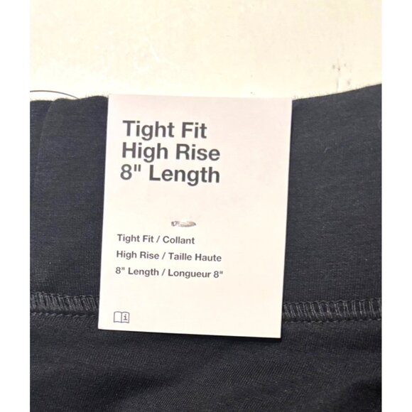 Nike Women's Tight Fit High Rise 8" Length Shorts SZ‎ XS Cotton/Polyester Black - Picture 3 of 8